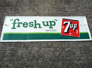 画像1: Vintage 7up Signboard