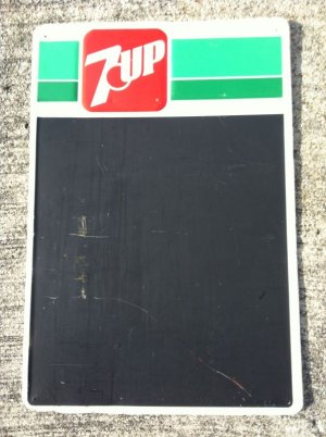 画像1: Vintage　７ｕｐ　Chalkboard  Signboard