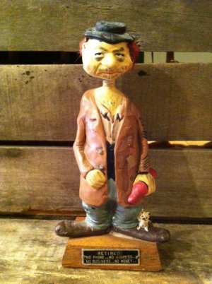 画像1: Bobble Head Drunk Hobo Nodder Figure