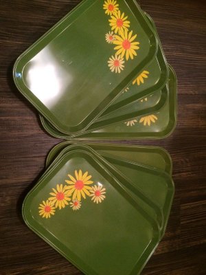 画像1: Flower Metal Tray