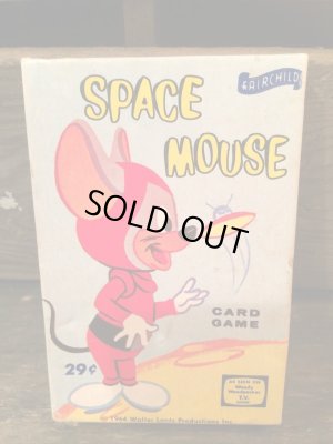 カートゥーンキャラクターのスペースマウスのビンテージカードゲーム