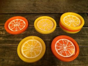 画像1: Lemon & Orange Coasters