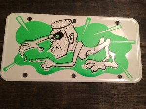 画像1: Monster Bicycle Plate