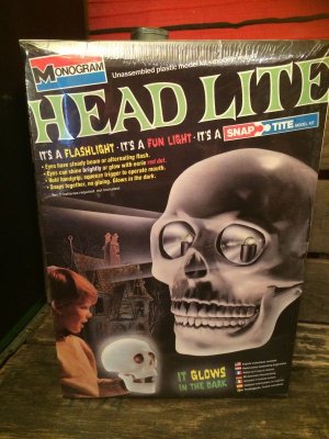 画像1: HEAD LITE IN GLOWS IN THE DARK