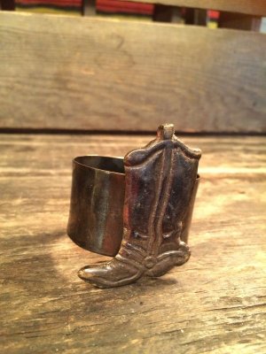 画像1: Western Boots Napkin Ring Holder