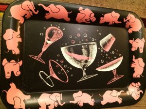 画像1: Pink Elephant Tray