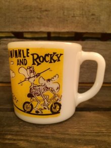 他の写真2: Rocky & Bullwinkle Westfleld Mug　ビンテージ ロッキー＆ブルウィンクル カートゥーン マグカップ ウエストフィールド ミルクガラス キッチンウェア アメリカ雑貨 60年代