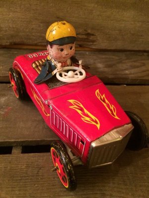 画像1: BUMP'N GO HOT ROD Tin Car