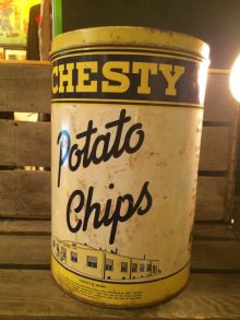 他の写真2: CHESTY POTATO CHIPS TIN CAN　ビンテージ　チェスティー　ポテトチップス　缶　ディスプレイ　アドバタイジング　企業キャラクター　企業物　アメリカ雑貨　ヴィンテージ　60年代　vintage