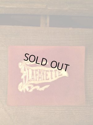 画像1: College University Leather Pennants Patch