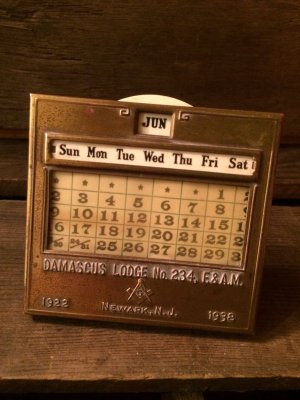 画像1: Freemasonry Perpetual Calendar