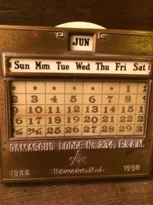 画像2: Freemasonry Perpetual Calendar