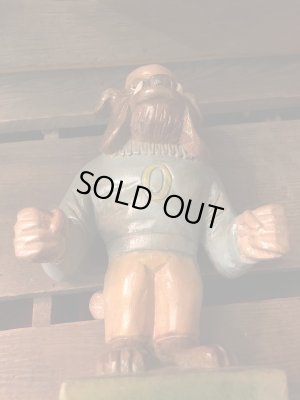 画像6: Wood Bull Dog College Mascot Figure