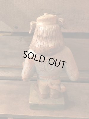 画像3: Wood Bull Dog College Mascot Figure