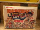 AWESOME! ALL-STARS BASEBALL STICKERS & BUBBLE GUM COMPLETE SET