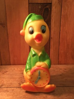 画像1: Sleepy Time Duck Rubber Squeaky Toy