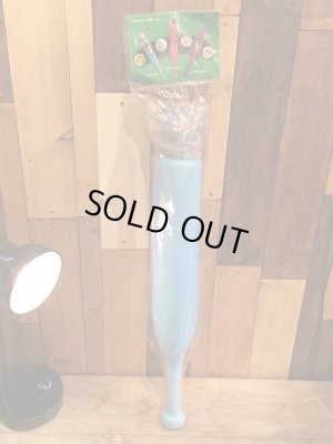 ビンテージのマッドボールバットとボールの袋入り