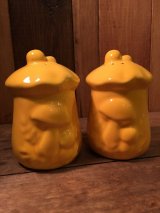 70's Mushroom Salt & Pepper 70年代　ビンテージ　きのこ　ソルト　アンド　ペッパー　ヴィンテージ　セラミック(陶器)製　