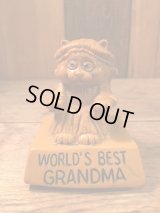 ”WORLD'S BEST GRANDMA” Message Doll ビンテージ　動物メッセージドール　70年代　ヴィンテージ