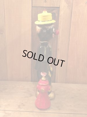 50年代頃のホーボークラウンの陶器製デキャンタ＆ショットグラス4点セット