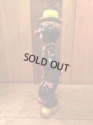 50年代頃のホーボークラウンの陶器製デキャンタ＆ショットグラス4点セット