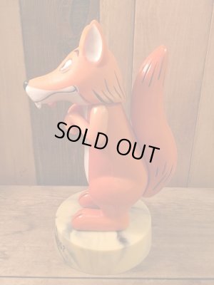 70年代のＤＡＫＩＮ製台座付きキツネビンテージフィギュア