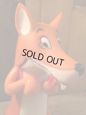 70年代のＤＡＫＩＮ製台座付きキツネビンテージフィギュア