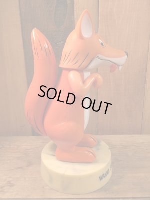 70年代のＤＡＫＩＮ製台座付きキツネビンテージフィギュア