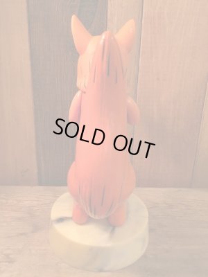 70年代のＤＡＫＩＮ製台座付きキツネビンテージフィギュア