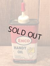 Vintage ENCO  ESSO　ビンテージ　エッソ　エンコ  オイルドロップ ビンテージ オイル缶 ハンディオイル　50〜60年代　ヴィンテージ