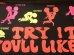 70年代、「Try it You'll Like it」のセックスデザインのブラックライトポスター