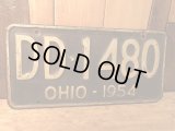50’s OHIO Vintage  LICENSE PLATES　ビンテージ　オハイオ州　アメリカ　ライセンスプレート　ナンバープレート　50年代　ビンテージ