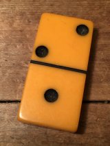 50's Bakelite Butterscotch Catalin Dominoes　ビンテージ　ベークライト　ドミノ　50年代　ヴィンテージ