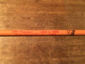 歴代のアメリカ大統領がデザインされているビンテージ鉛筆