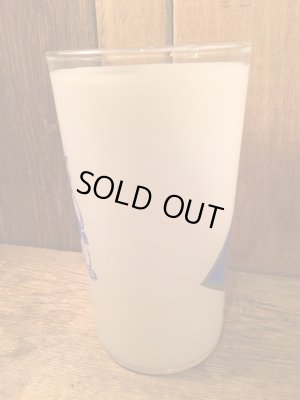 60〜70年代頃のラグビーチームデザインのペナント柄カレッジグラス