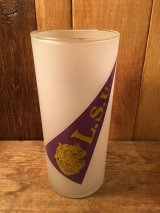 College Pennant VIntage Glass ビンテージ　カレッジ　グラス　ペナント柄　ラグビー　チーム　60年代　70年代　ヴィンテージ