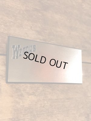 アメリカのウェンディーズのヴィンテージネームプレート