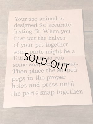 60年代、Revell(レベル)社製のDr.Seuss(ドクター・スース)のZOOシリーズの箱入りフィギュア