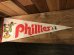 80年代頃の野球チームPhillies(フィラデルフィア・フィリーズ)のスーベニア不織布製ペナント