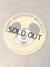 Disney Vintage Mickey Mouse　Can Badge　ビンテージ　ディズニー　ミッキーマウス　缶バッジ　70年代　80年代　ヴィンテージ