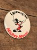 ディズニーキャラクターのミッキーマウスのビンテージ缶バッジ