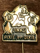 Pixie and Dixie Hat Pin ビンテージ　ハンナバーベラ　チュースケとチュータ ハットピン　６０年代頃　ヴィンテージ