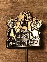 Pixie and Dixie Hat Pin ビンテージ　ハンナバーベラ　チュースケとチュータ ハットピン　６０年代頃　ヴィンテージ