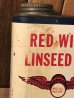 ブリキ製のレッドウィングのヴィンテージオイル缶