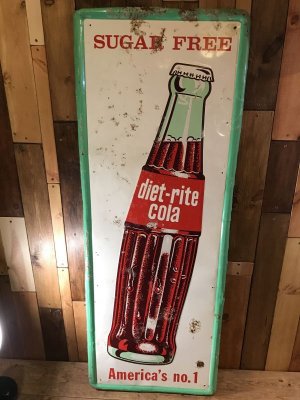 60年代頃のダイエットコーラのビンテージ看板