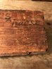 アンティークの木製のヴィンテージチーズボックス