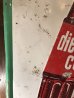 ブリキ製のダイエットコーラのヴィンテージ看板