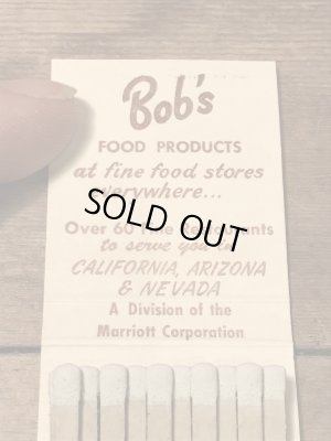 アドバタイジングキャラクターのビッグボーイのヴィンテージブックマッチ