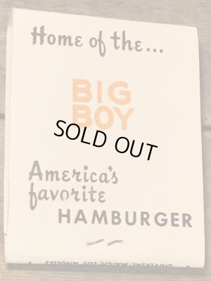 70年代頃〜のビッグボーイのビンテージブックマッチ