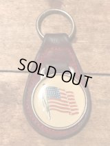 American Flag Leather Keychain　ビンテージ　アメリカンフラッグ　レザー　キーホルダー　キーチェーン　ヴィンテージ